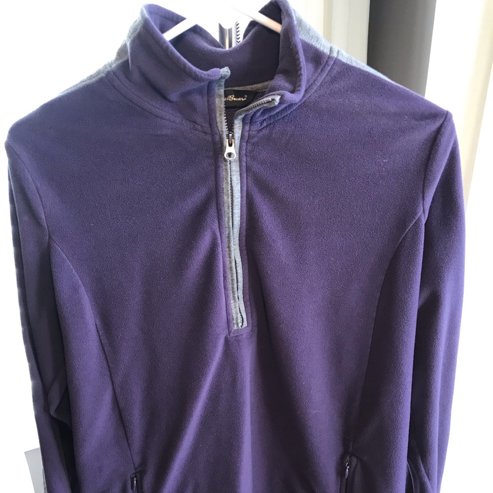 Eddie Bauer Fleece ZIP Pullover w/pockets, Medium